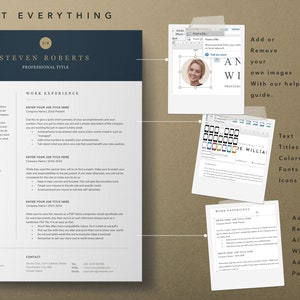 Pu&ograve; includere: Un modello di curriculum vitae personalizzabile con uno schema di colori blu e bianco. Il modello include sezioni per riepilogo, esperienza lavorativa, istruzione, competenze, contatti e LinkedIn. Il modello include anche una sezione per aggiungere o rimuovere immagini, testo, titoli, colori, font e icone. Il modello pu&ograve; essere utilizzato per creare un curriculum vitae professionale su misura per le esigenze individuali.
