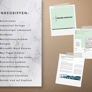 Lebenslauf Vorlage, Bewerbungsvorlagen, Deckblatt, Curriculum Vitae German, Ausbildung, Tabellarischer Lebenslauf Ebook, Application Temp image 9