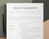 Professional Resume Template, Resume Template, Modern Resume, 2 Pages Resume, CV Template, Microsoft Word Resume, Creative Resume, Mac Pages