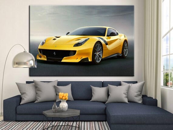 BLUE BUGATTI VEYRON GRAND SPORT NEW A3 CANVAS GICLEE ART PRINT POSTER