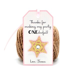 Personalized Winter ONEderland Thank you Tags; Snowflake Thank You Tags; Snowflake Tags; Winter ONEderland Birthday; Winter Birthday