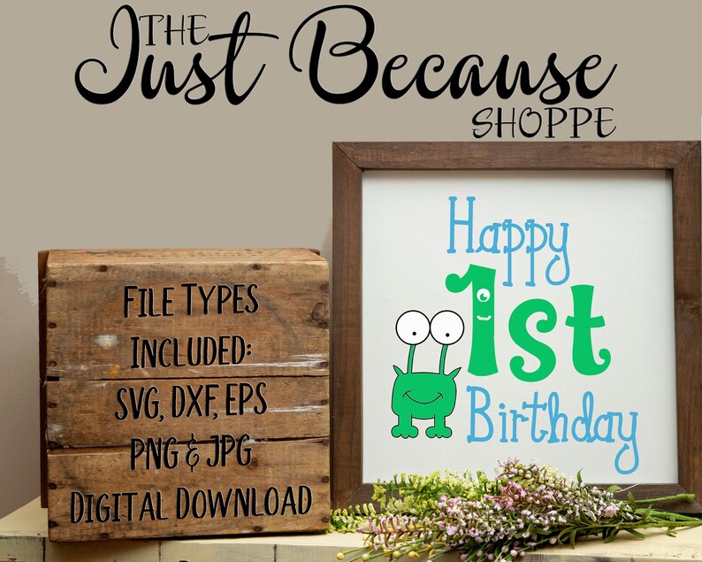 Download Svg Monster 1st Birthday Happy First Birthday Svg Birthday Etsy
