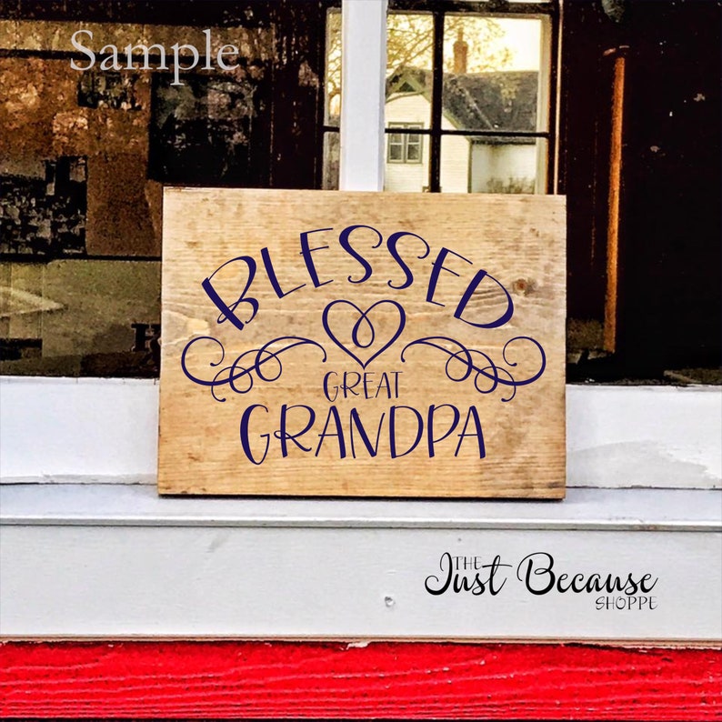 Download Blessed Great Grandpa SVG Cut File 0058 | Etsy