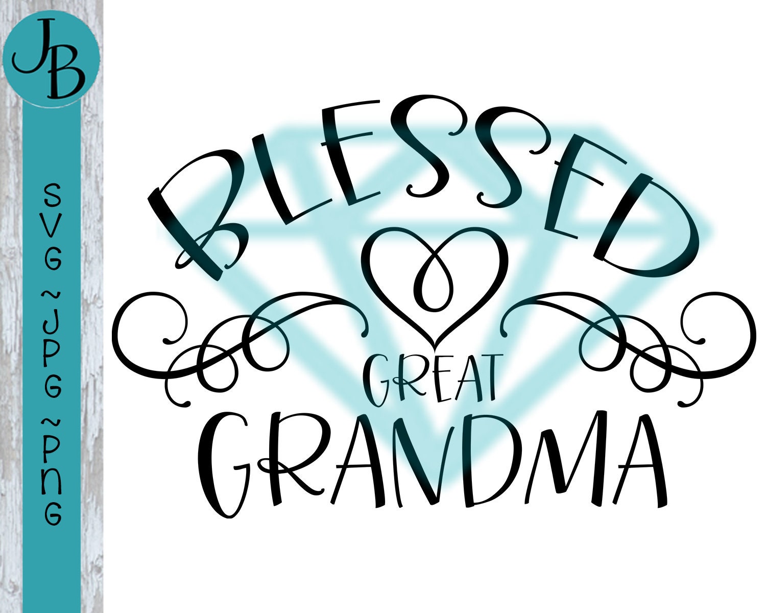 Blessed Great Grandma SVG Cut File 0057  Etsy
