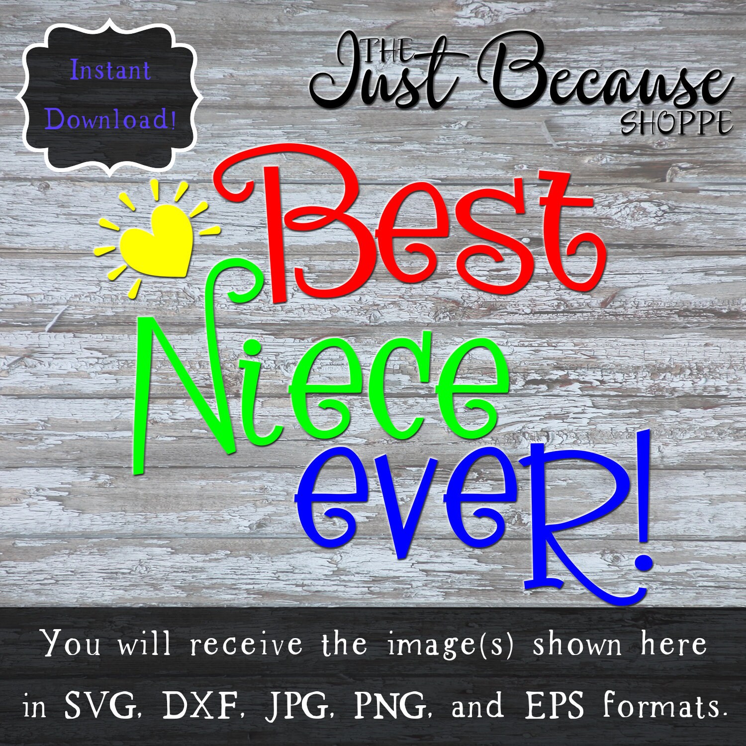 Download Best Niece Ever SVG PNG JPG dxf eps Cut File Cricut ...