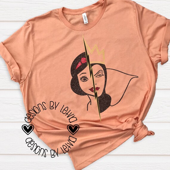 Download Snow White Evil Queen Halves Disney Layered Svg Digital Cut Etsy