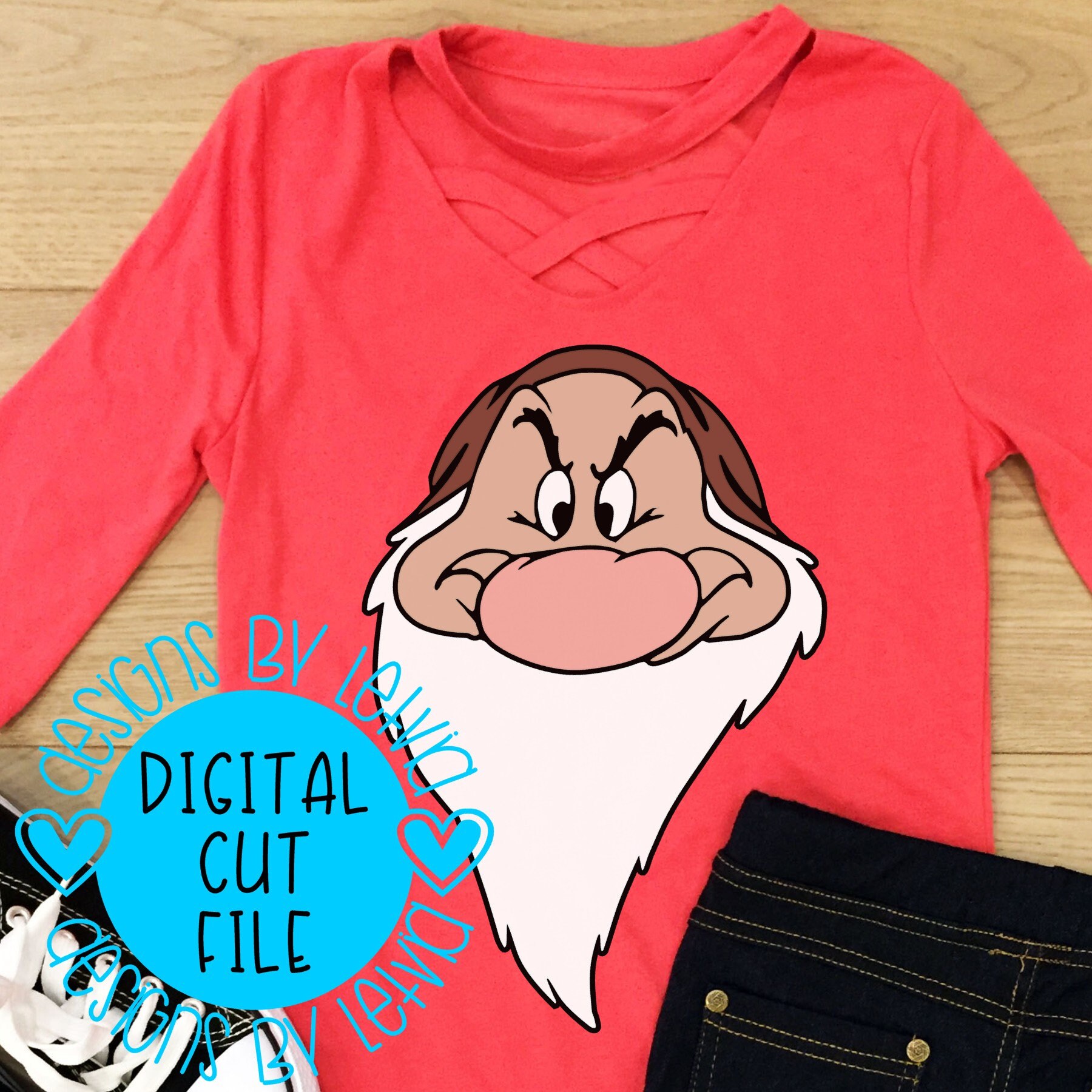 Download Grumpy Dwarf Face Disney Snow White SVG Digital Cut File ...