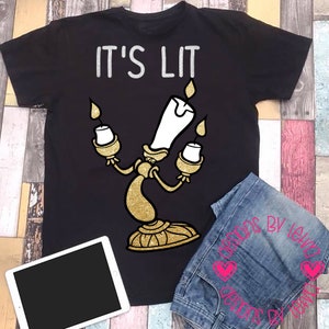 Beauty and The Beast Lumiere It&#39;s Lit Layered SVG Digital File