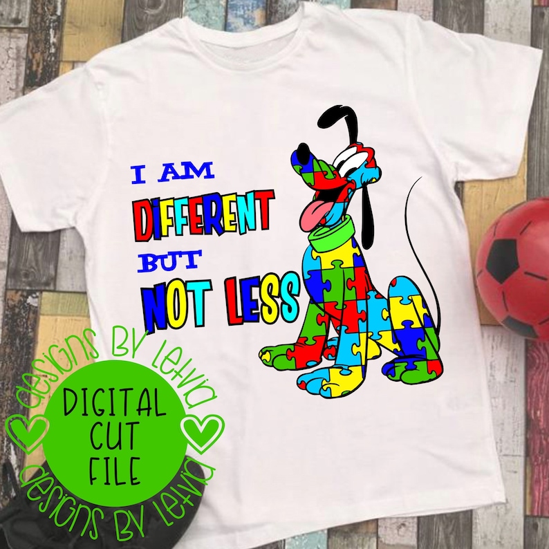 Download Pluto Autism Awareness I Am Different But Not Less Disney ...