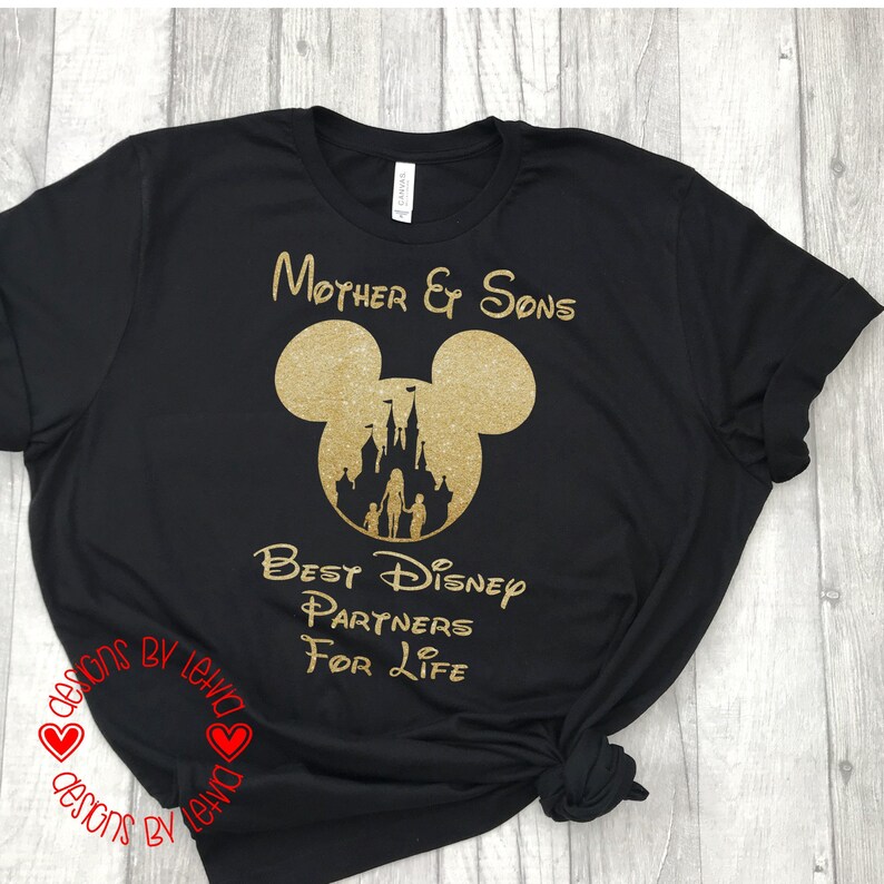 Download Mother and Sons Best Disney Partners for Life SVG Digital ...