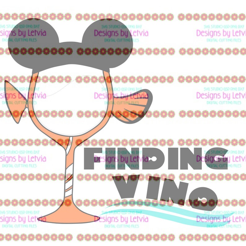 Download Nemo Wine Glass Finding Vino Disney Epcot Center Food and ...