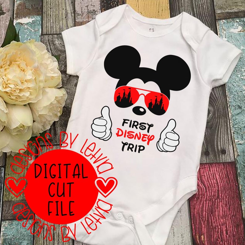 Download Mickey First Disney Trip Thumbs Up SVG Digital Cut File | Etsy