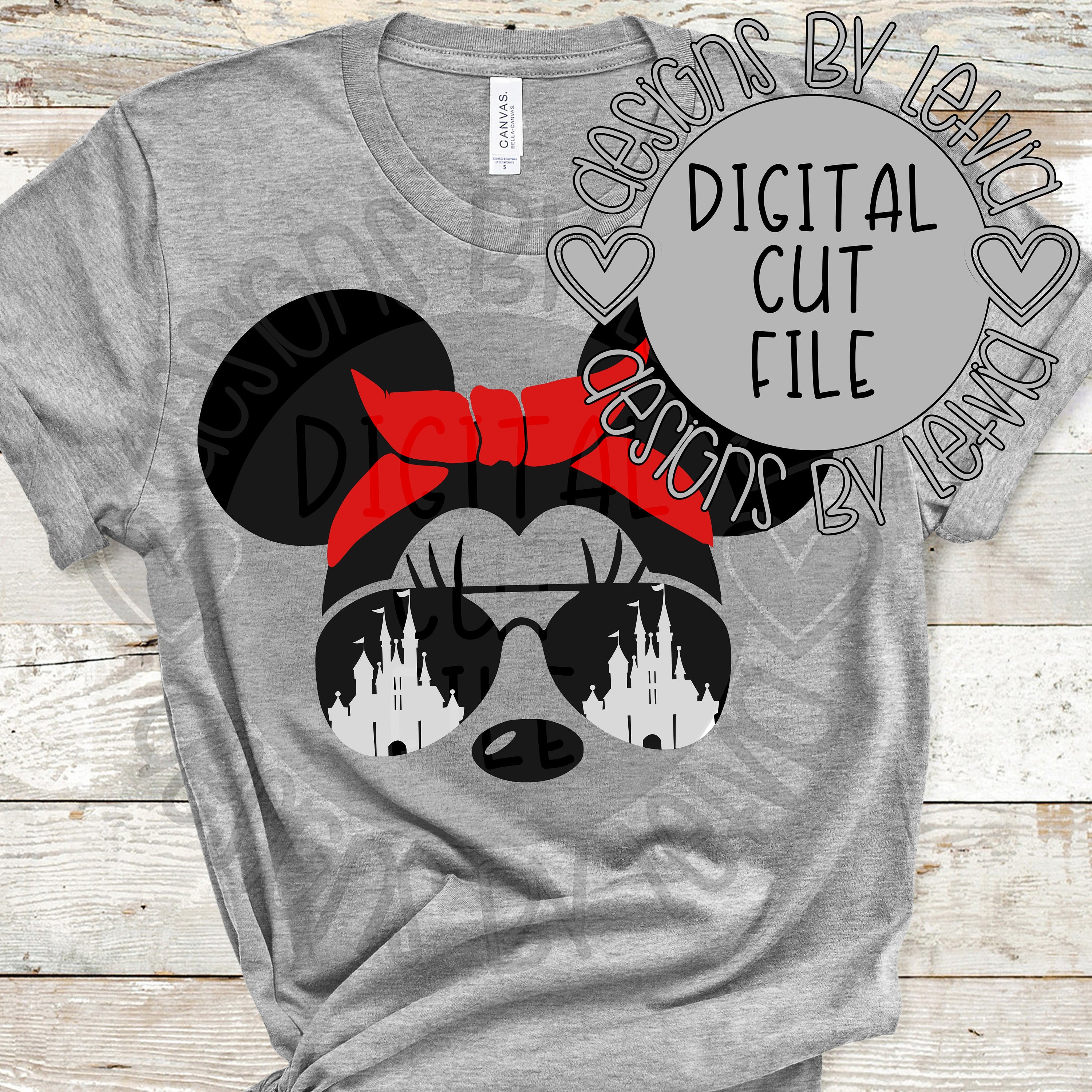 Download Disney Minnie Bandana Aviator Glasses Castle Layered Svg Etsy