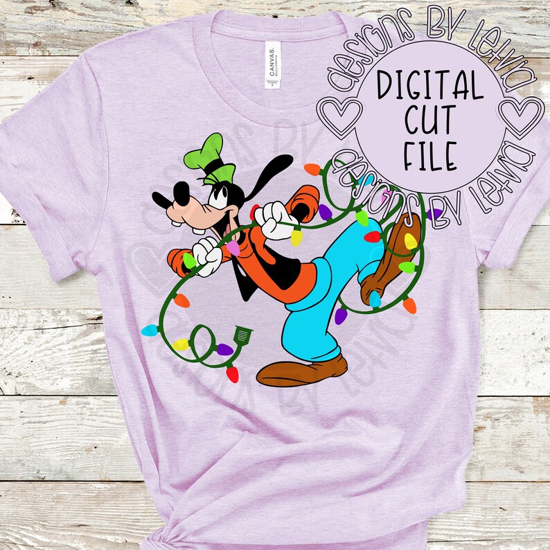 Download Goofy Christmas Lights Disney Fab 5 Layered SVG Digital ...
