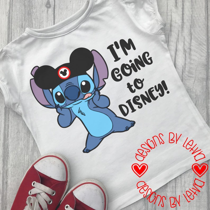 Download Stitch I'm Going To Disney Mickey Ears Layered SVG Digital ...