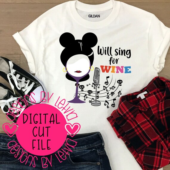 Download Will Sing For Wine Coco Mama Imelda Wine Glass Disney Epcot Etsy
