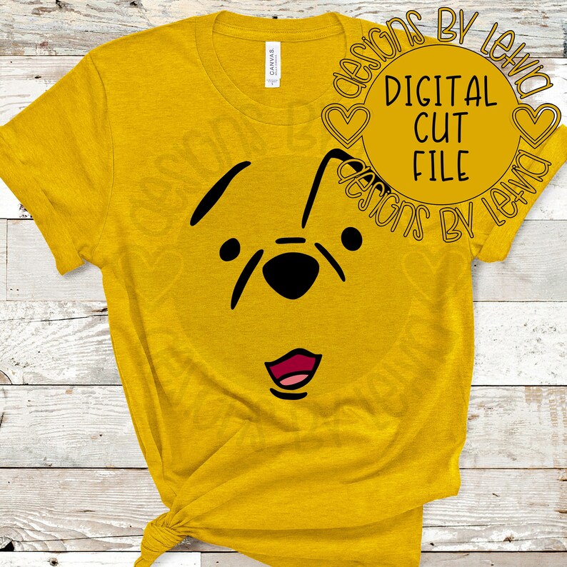 Download Winnie The Pooh Face Disney Layered SVG Digital Cut File ...