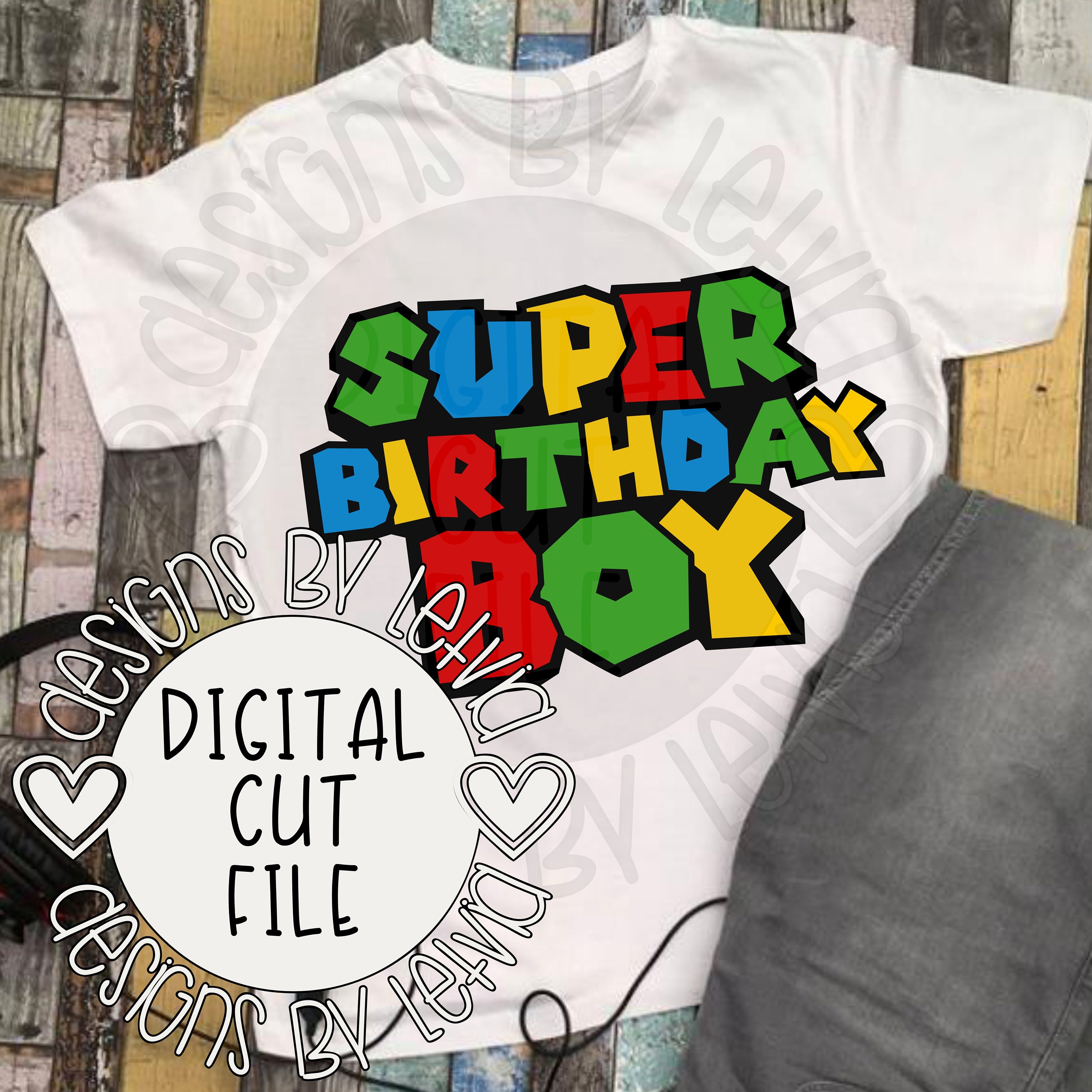 Download Super Birthday Boy Super Mario Bros Inspired Layered Svg Etsy