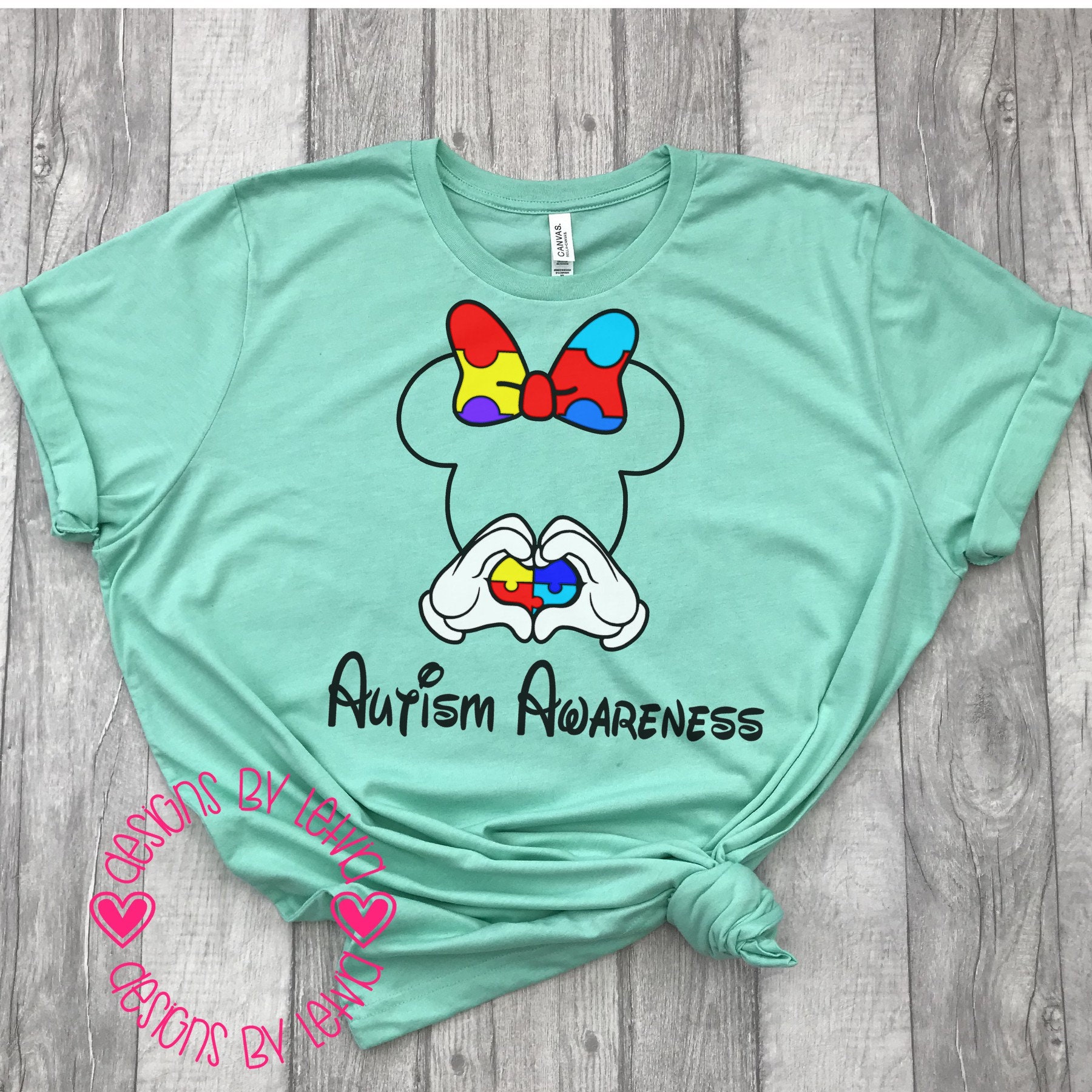 Download Disney Minnie Autism Awareness SVG Digital File | Etsy