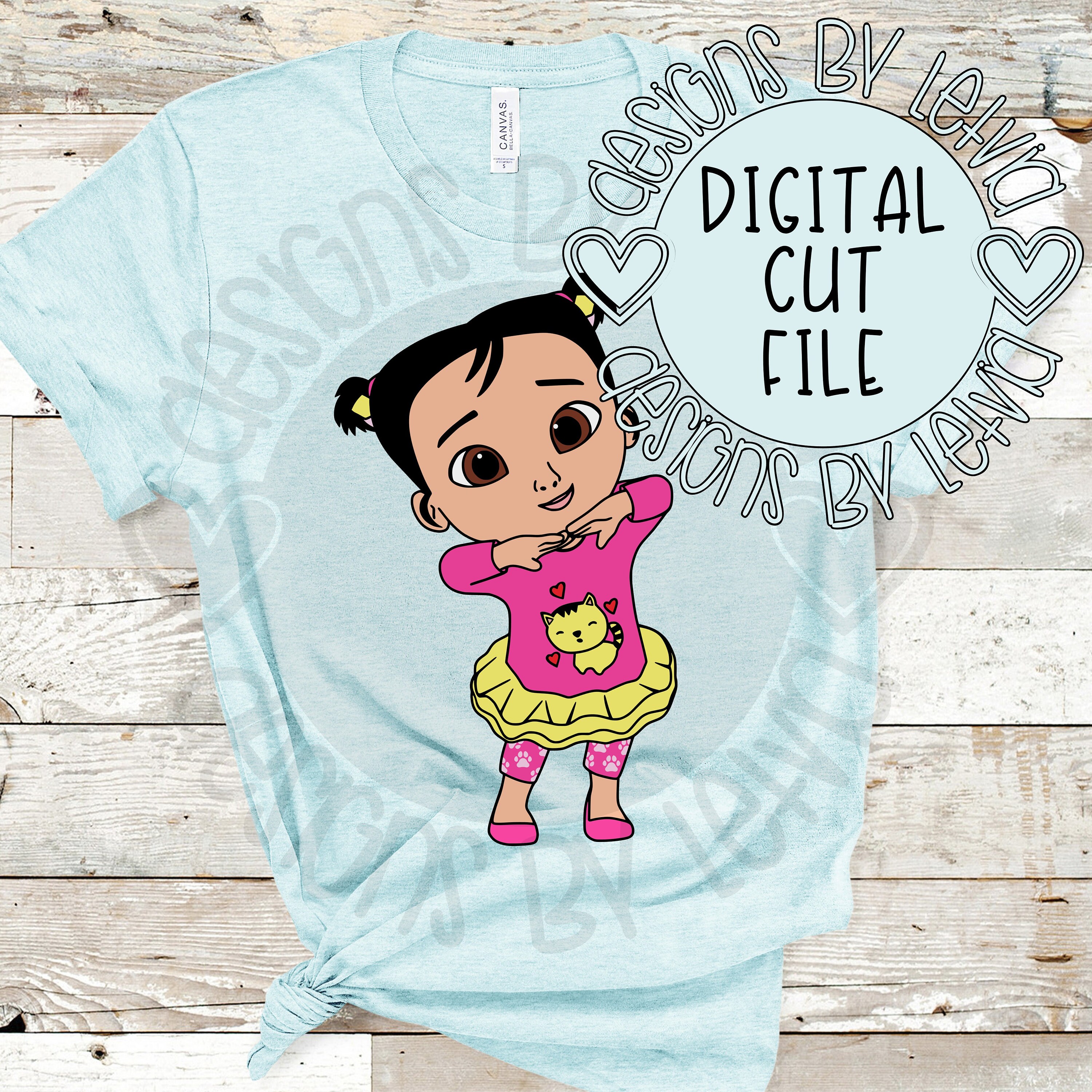 Download Cocomelon Cece Layered Svg Digital Cut File Etsy