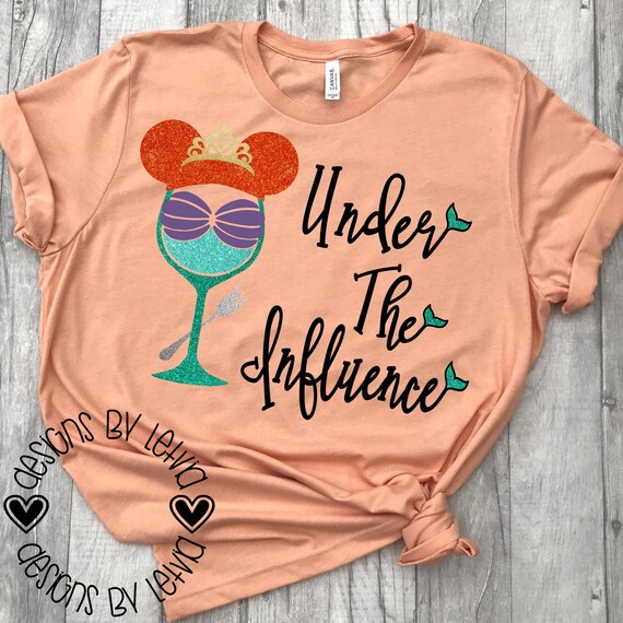Download Disney Wine Glass Little Mermaid Under the influence Ariel ...