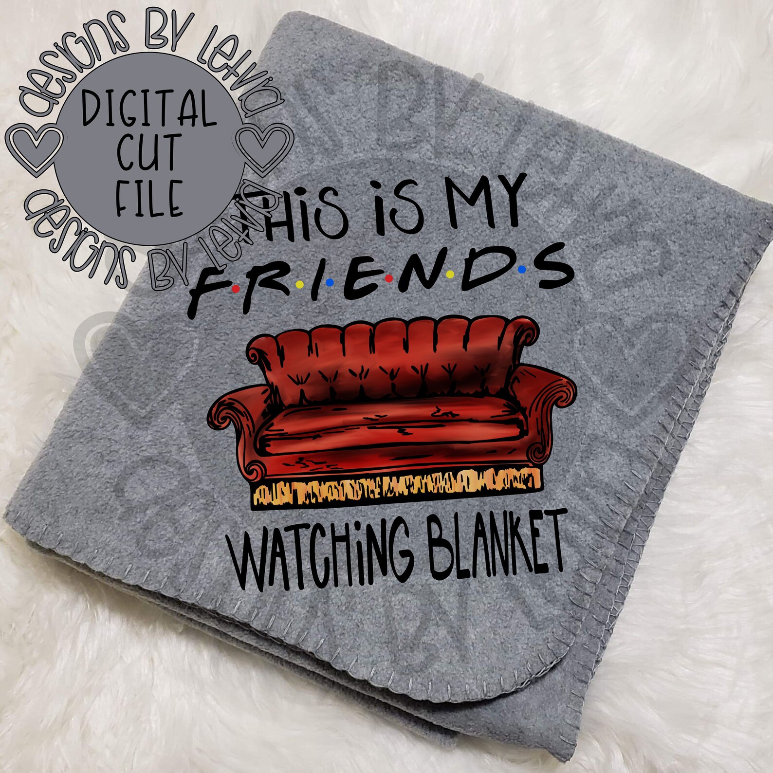 This Is My Friends Watching Blanket Sublimation Screen Print Etsy