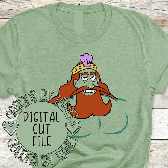 Download King Neptune Face Spongebob Halloween Costume Layered Svg Etsy