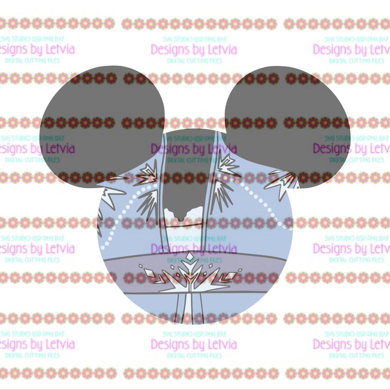 Download Elsa Frozen 2 Mickey Head Disney Princess Layered SVG ...