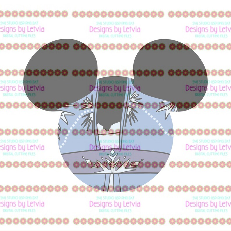 Download Elsa Frozen 2 Mickey Head Disney Princess Layered SVG ...