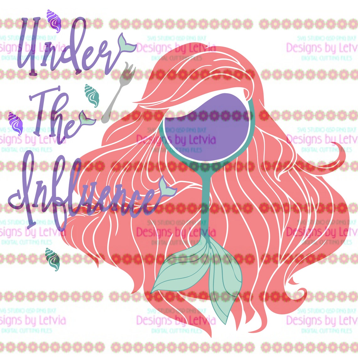 Download Ariel Under The Influence The Little Mermaid Wine Glass ...