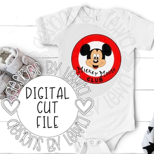 Archivo de corte digital SVG en capas de la Casa del Club Mickey Mouse