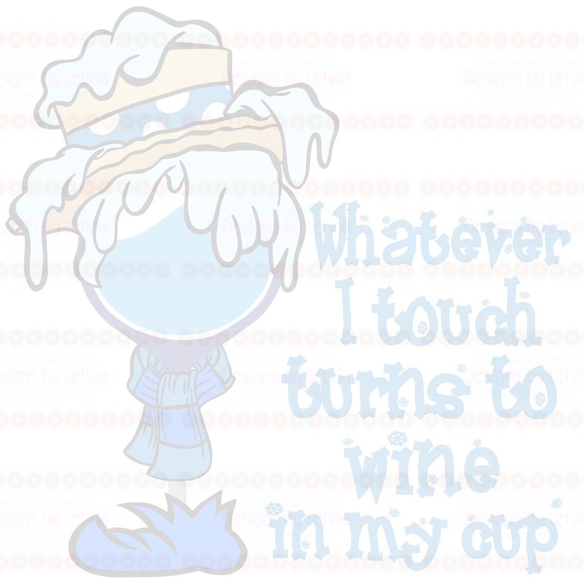 Download Snow Miser Wine Glass The Year Without Santa Claus Epcot ...