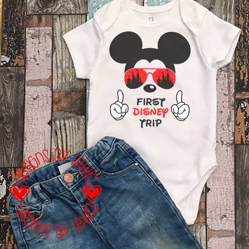 Download Mickey First Disney Trip SVG Digital Cut File | Etsy