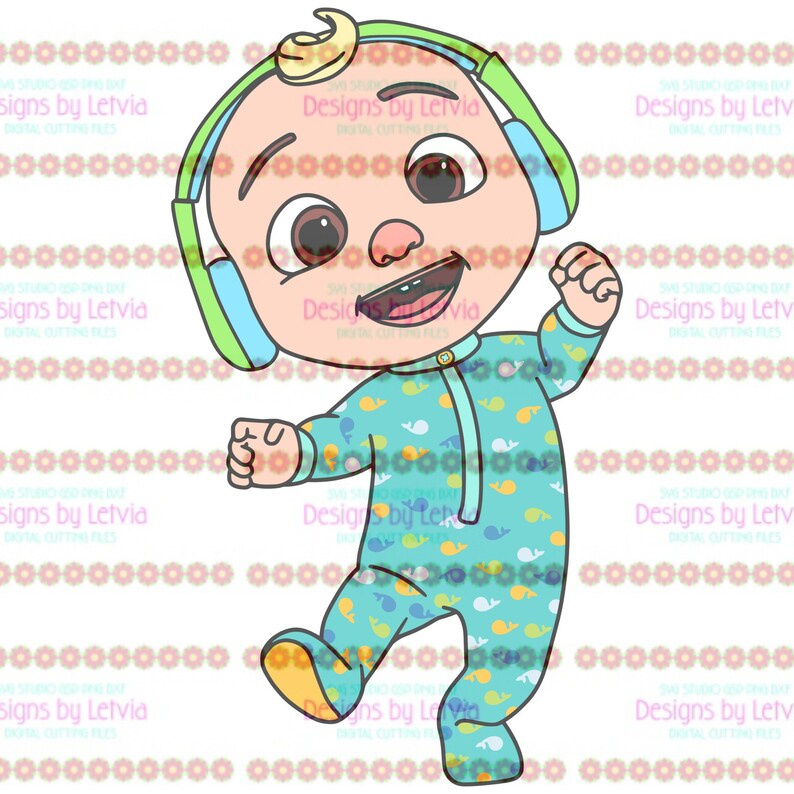 Download JJ Cocomelon Baby Inspired SVG Digital Cut File | Etsy