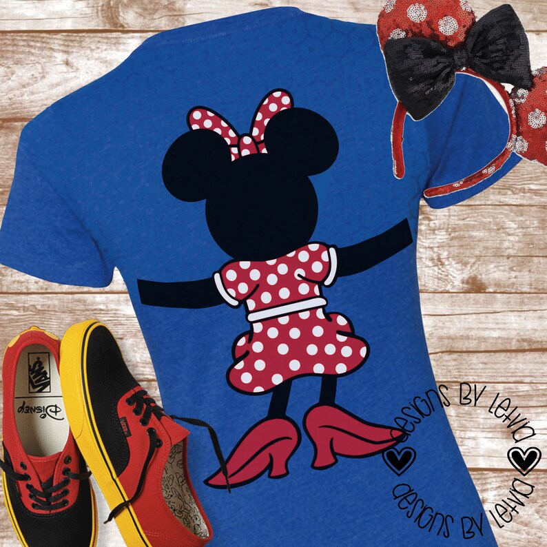 Download Mickey and Minnie Family Matching Shirts Back SVG Digital ...