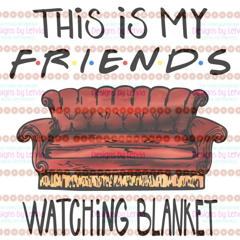 This Is My Friends Watching Blanket Sublimation Screen Print Etsy