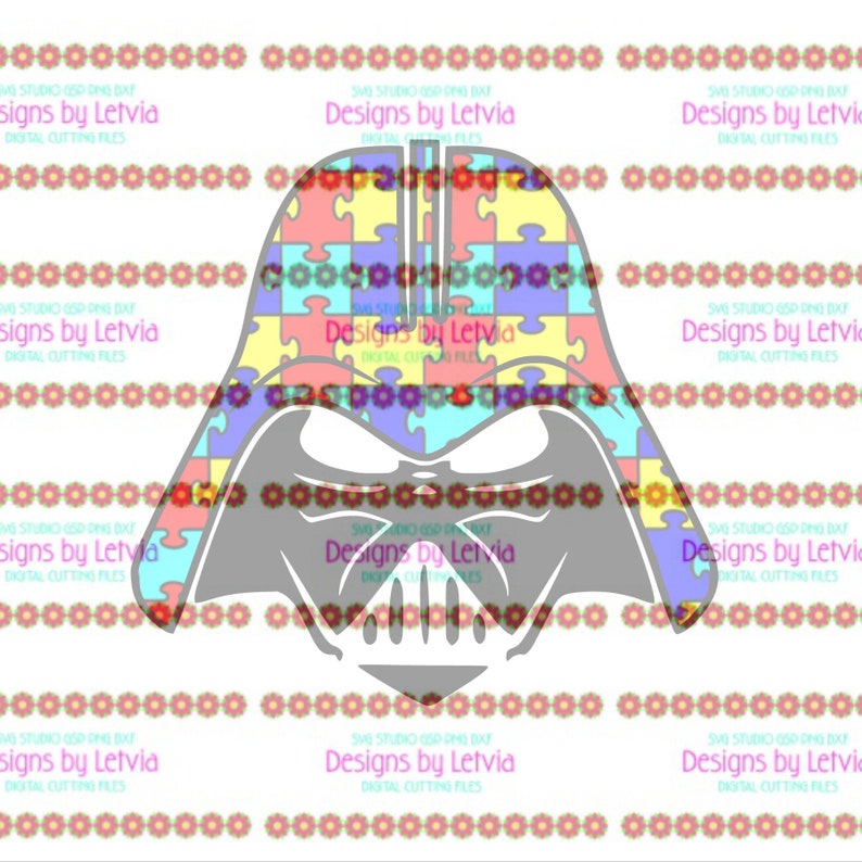 Download Star Wars Darth Vader Disney Autism Awareness SVG Digital ...