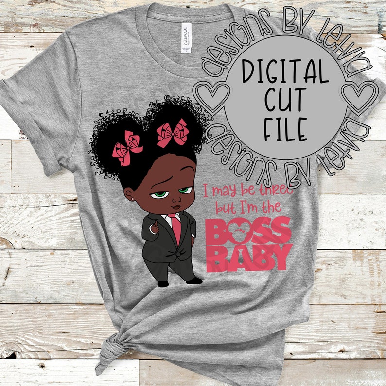 Download Boss Baby I May Be Three But I'm The Boss Baby Layered SVG | Etsy