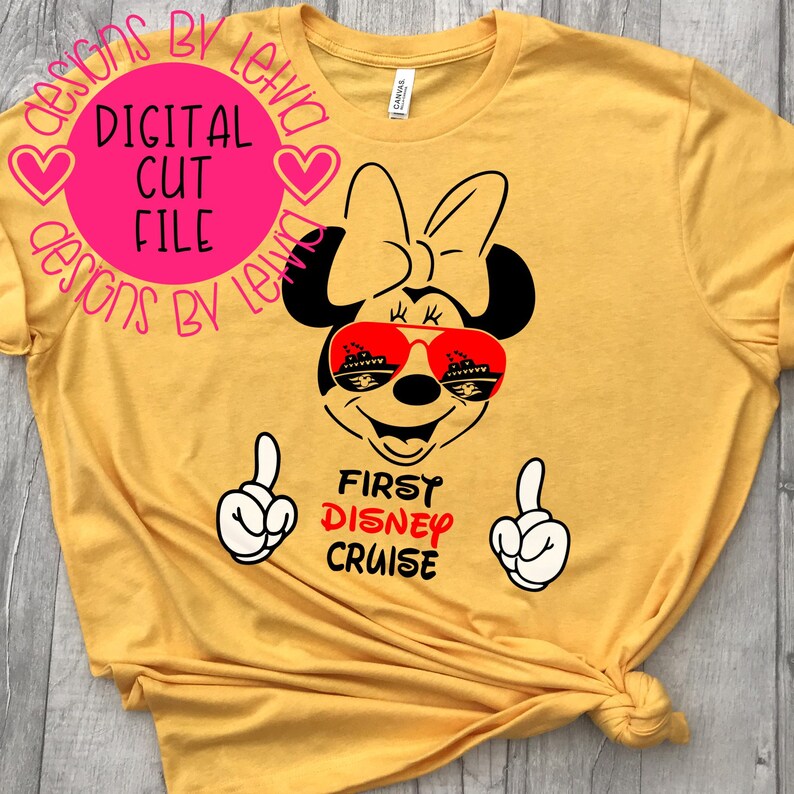 Download Minnie First Disney Cruise Whole Face Layered SVG Digital ...