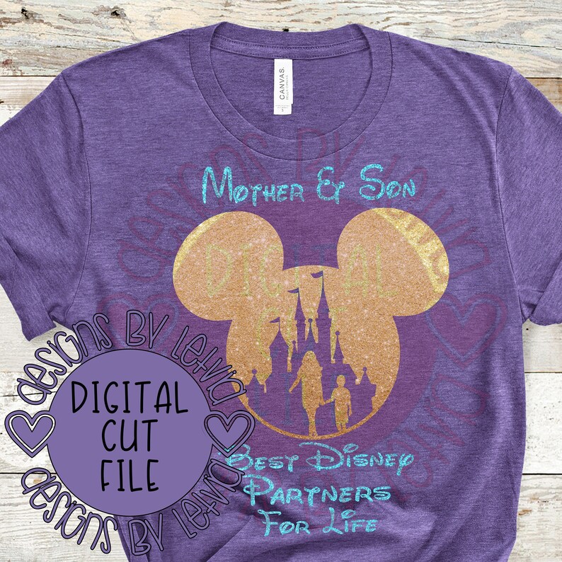 Download Mother and Son Disney Partners For Life SVG Digital Cut ...