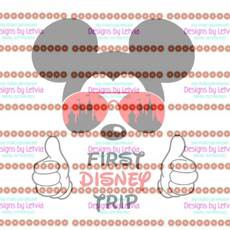 Download Mickey First Disney Trip Thumbs Up SVG Digital Cut File | Etsy