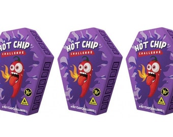 One Chip Challenge ha incontrato Carolina Reaper Peper e Trinidad Scorpion Peper - confezione da 3