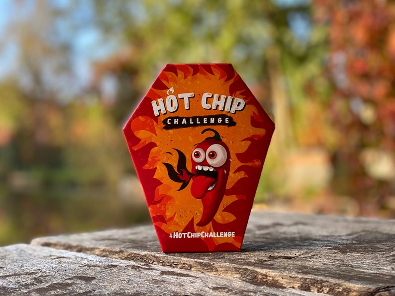 One Chip Challenge met Carolina Reaper Peper en Trinidad Scorpion Peper image 1