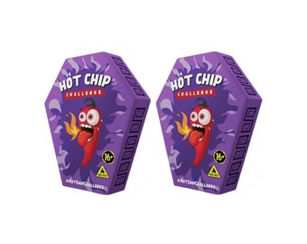 One Chip Challenge ha incontrato Carolina Reaper Peper e Trinidad Scorpion Peper - confezione da 2