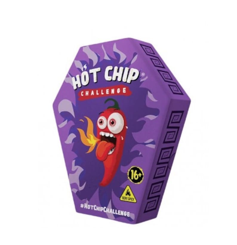 Hot-Chip Challenge 2 Millionen Scoville One Chip Challenge mit Carolina Reaper & Trinidad Scorpion Version 2