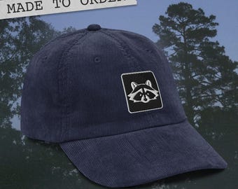 Waschbär Icon Hut - Vintage Style Cord Cap