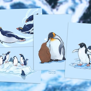 Cartes postales de pingouin