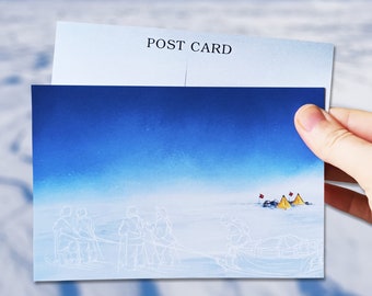 Antarctic Ghosts Polar Exploration Postcard