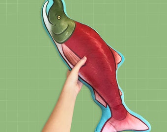 Sockeye Salmon Animal Shaped Pillow Case