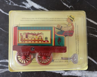 Jouet en fer blanc mécanique TRACTEUR 1927 neuf, jouet de collection, toys of collection, Toys in tinplate, jeux et jouets, collections